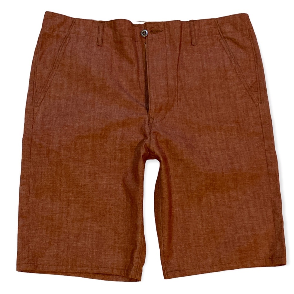 NWT Levis Mens Shorts 100% Cotton Red Burgandy Flat Front Zip Fly New Size 36